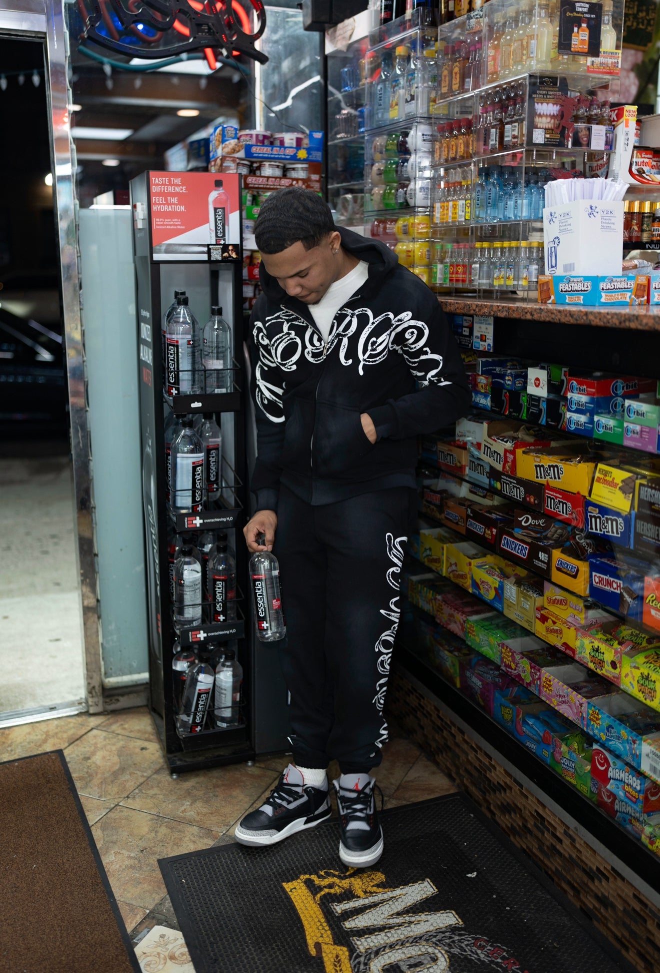 BLACK “THREE TONE” PANTS