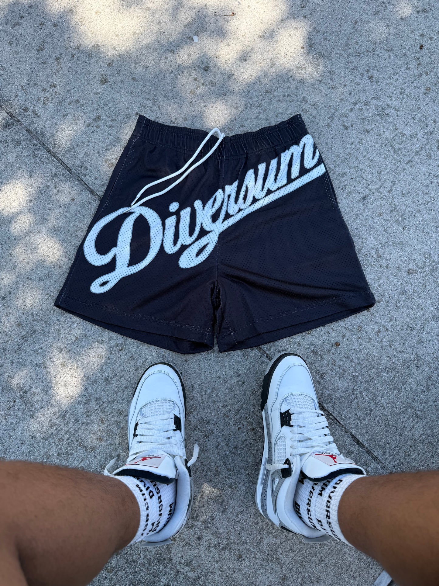 “BLACK” BIG WORD SHORTS