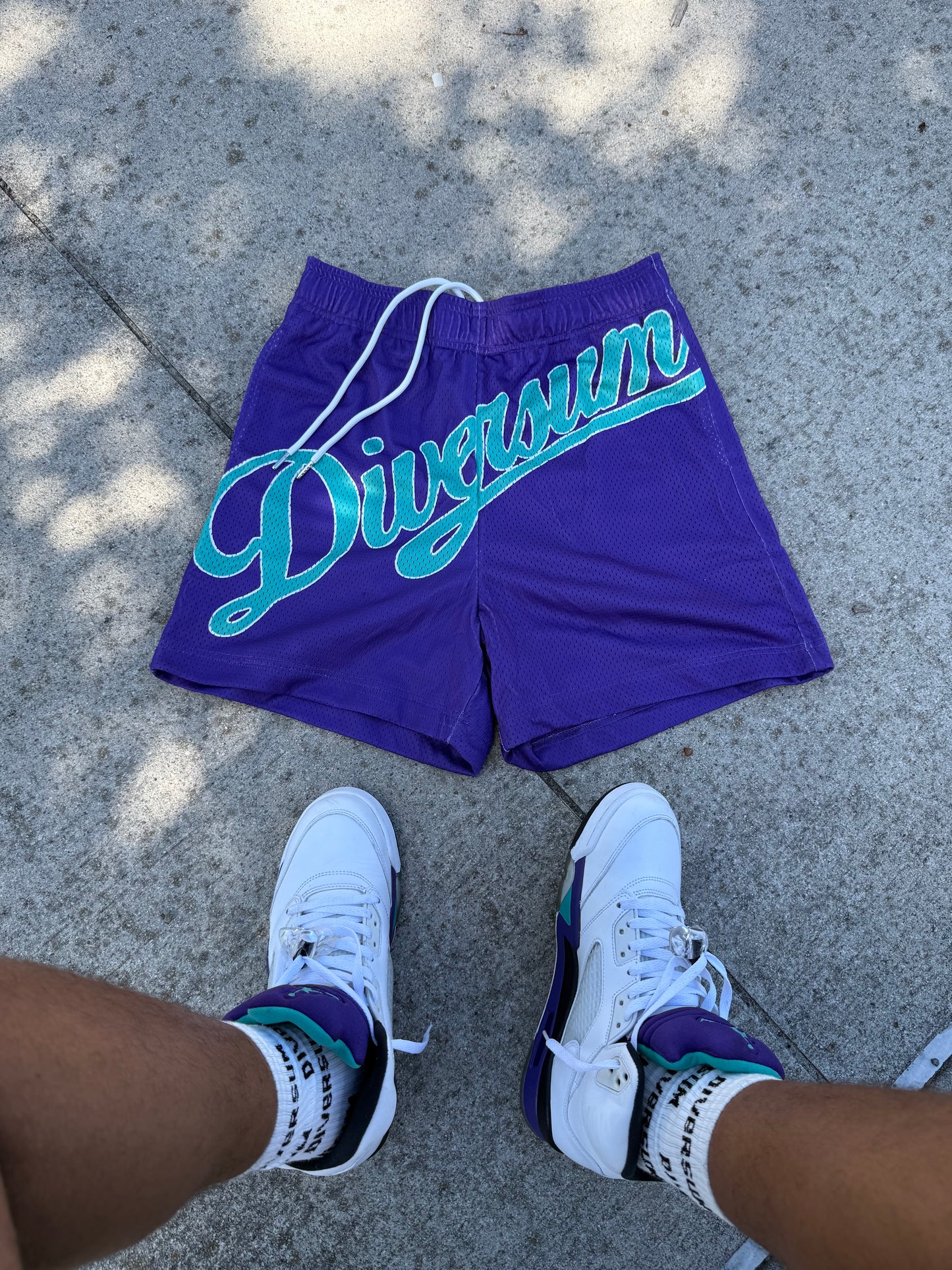 “PURPLE” BIG WORD SHORTS