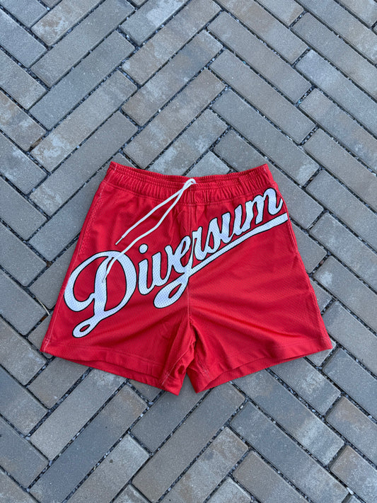 “RED” BIG WORD SHORTS