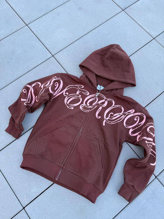 BROWN “THREE TONE” HOODIE