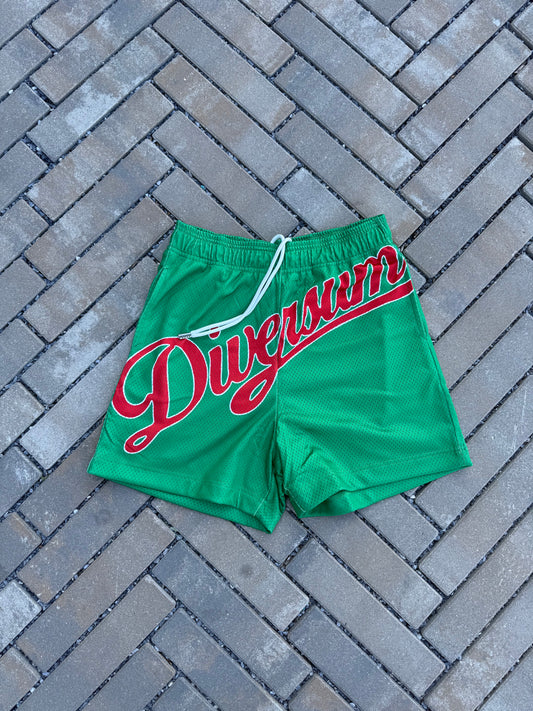 “GREEN” BIG WORD SHORTS